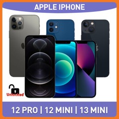 ⚫🟢Sealed Apple iPhone 12 Pro/12 Mini/13 Mini USA Fully Unlocked Phone 1-yr-wty