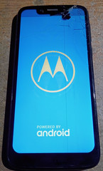 Motorola Moto G7 Play 32GB XT1952-4 Ceramic (Unlocked) Smartphone- Screen Broken