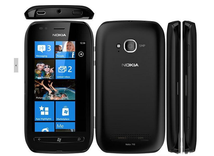 Original Nokia Lumia 710 Unlocked WIFI 3G GPS 5MP 3.7” 8GB Internal Storage