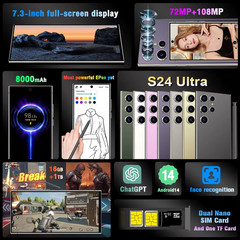 2026 S26 Ultra 7.3″ HD Smartphone Dual SIM Global 7800mAh Face Unlock