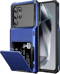 Samsung Galaxy S24 Ultra Wallet Case with Card Holder, Shockproof Flip Cover, Na