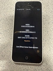 For Parts Powers On, Apple iPhone 5c A1532 White