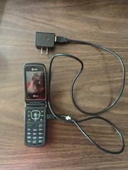 LG A340 Silver Flip Phone (AT&T)