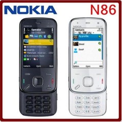 Black Nokia N86 8MP Mobile Phone 3G HSDPA 900 / 2100 Original WIFI GPS Unlocked