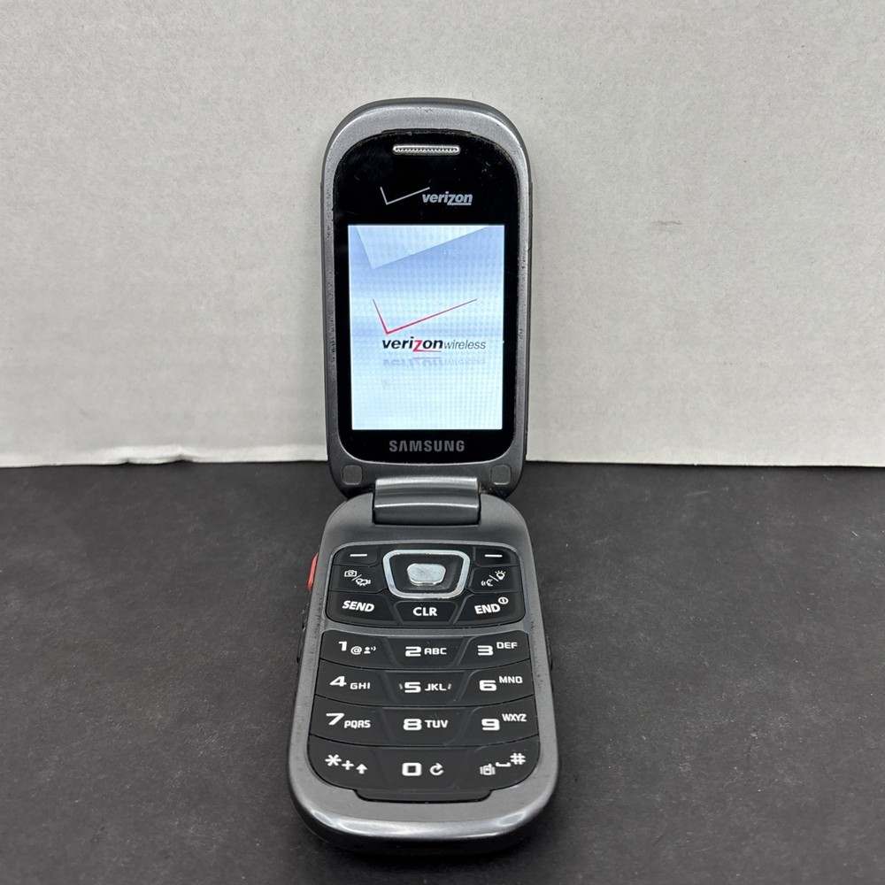 Samsung Convoy 3 III SCH-U680 – Metallic Gray ( Verizon ) Cellular Flip Phone