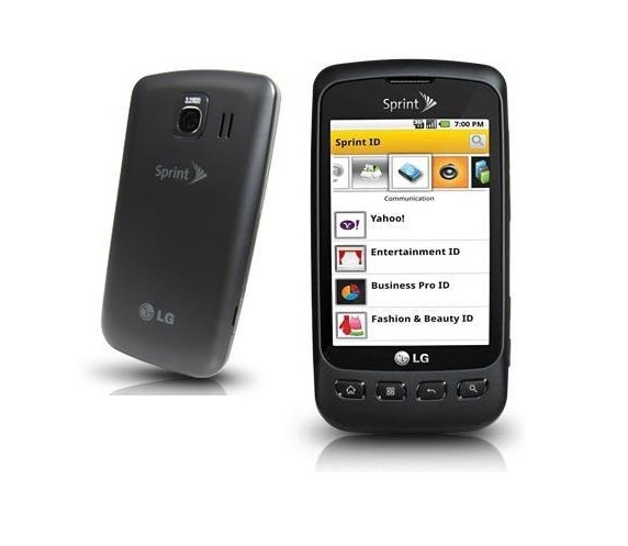 LG Optimus S LS670- Black (Sprint) C Cell Phone LS-670 Good