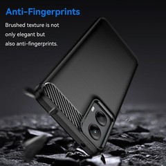 For Motorola Moto G 5G 2024 Black Armor Case Flexible Heavy-Duty