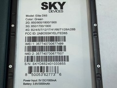 SKY Devices Elite D65 32GB (GSM Unlocked) Dual SIM 4G LTE Smart Phone ## READ