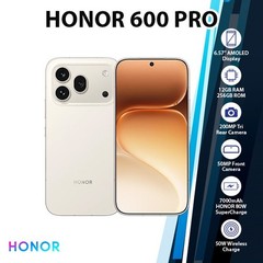 Honor 600 Pro 5G Android Cell Phone (GOLDEN WHITE/12GB+256GB/Dual SIM/Unlocked)