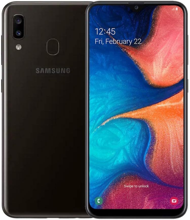 (Boost Mobile) Samsung Galaxy A20 SM-A205U Black 32GB 6.4″ – Good Condition