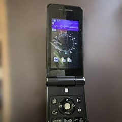 Panasonic NTT Docomo Phone Body Black Japanese Flp phone Garakei Keitai