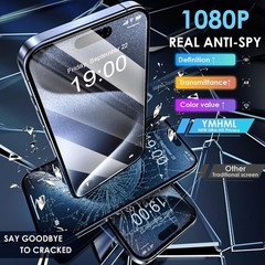 2PCS Privacy Screen Protector & Tempered Glass for iPhone 15 Pro Max 16 Plus Ant