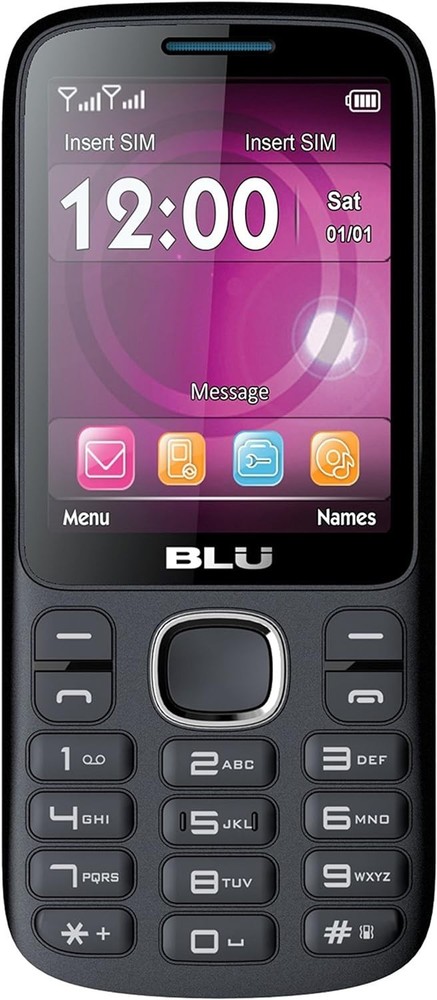 BLU T276T Jenny TV 2.8 Unlocked GSM Dual-SIM |1.3MP Camera|BlackBlue