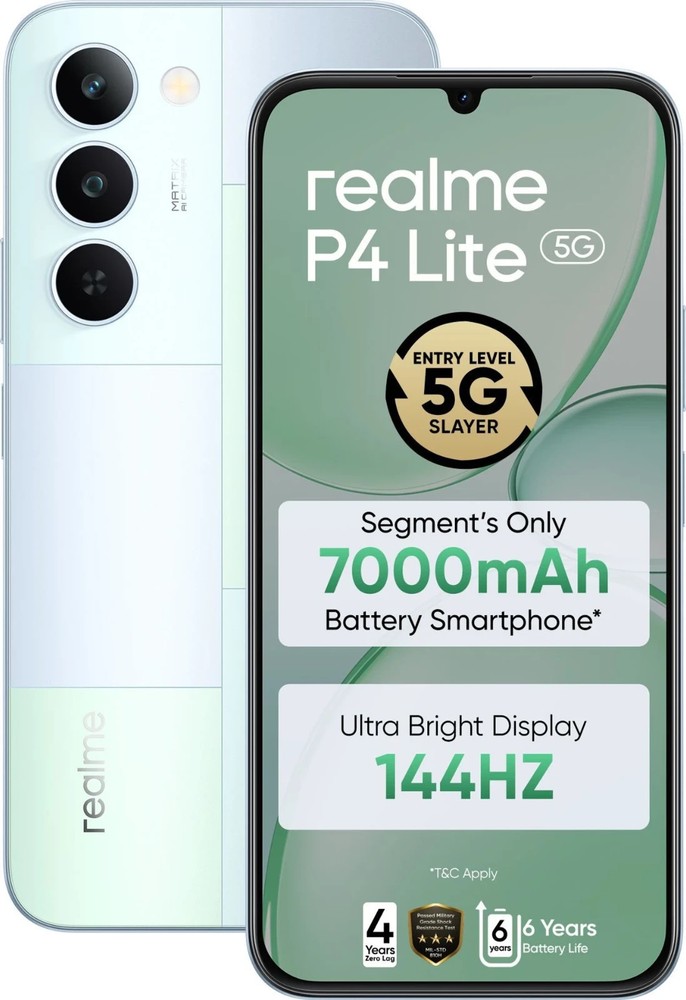realme P4 Lite 5G ( Green, 64 GB) (4 GB RAM) Dimensity 6300 Global Version.