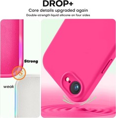 iPhone 17e Case and for iPhone 16e Case, Liquid Silicone Upgrade Shockproof Phon