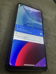 Motorola Gray Android Smartphone Cracked Screen USB Type-C 3.5mm Jack Bar