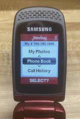 2 Lot SCH-R220 Flip Samsung Working as Is Vintage Jitterbug Greatcall Charge