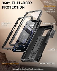 Revolution Case for iPhone 16 Pro Max 6.9 inch, Full-Body Military Grade Rugged