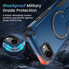For iPhone 16e & 17e Case with Shockproof Protection & Screen Protector MagSafe