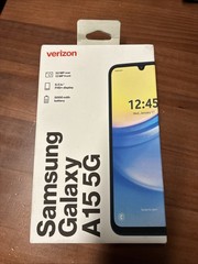 Samsung Galaxy A15 5G Verizon 64GB Blue Black 6.5in Smartphone