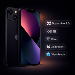 Apple iPhone 13 – Dopamine 2.0 x TrollStore – iOS 16.0-16.5 – Rare Rooted Device