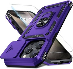 Case for iPhone 15 Pro Max & Screen Protector Heavy Duty Shockproof Full Body 79