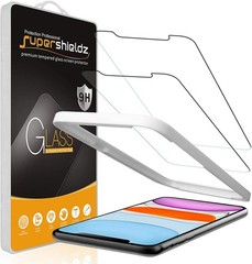 2-Pack Tempered Glass Screen Protectors for iPhone XR & 11 6.1″ Bubble-Free, Ant