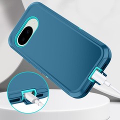 Heavy Duty 3-Layer Shockproof Dropproof Case for Google Pixel 10A – Turquoise Co