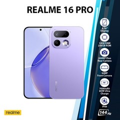 Realme 16 Pro 5G Android Cell Phone (12GB+256GB/PURPLE/Dual SIM/Global Ver.)