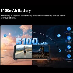 Smartphone Cubot KINGKONG ES Rugged 6,55” Android 14, RAM6+10GB, 128GB