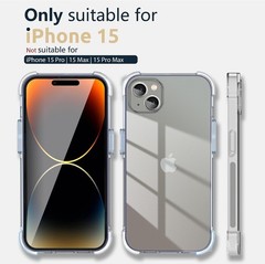 Designed for iPhone 15 Case 6.1-Inch, Anti-Scratch Clear Shockproof Bumper Cover