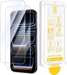 2PCS Screen Protector for iPhone 16 Pro Max & 17 Pro Max 6.9 Inch Bubble-Free 9H