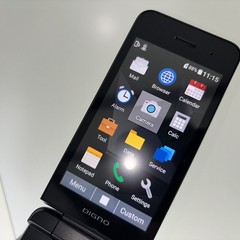 KYOCERA A202KC DIGNO Keitai 4 Black Android Flip Phone Tested JP