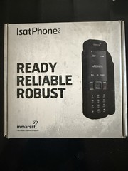 Inmarsat IsatPhone 2 Satellite Phone Black GSM 900 w/ Box Accessories