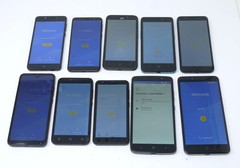 Lot of 10 Various Smartphones – For Parts – TCL / Alcatel 5085C / N9560