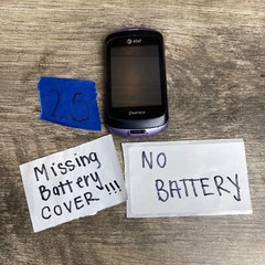 Pantech P6020 Slider Cellular Phone AT&T Black Purple Bluetooth 2.8″ Display