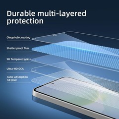 3PCS Screen Protector & Case Friendly for Samsung Galaxy A37 5G Tempered Glass U