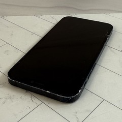 Apple iPhone 12 64GB Black A2172 Unlocked Cracked Screen LCD + Back #15