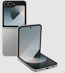 Samsung Galaxy Z Flip6: Unlocked, 256GB Storage, Silver Shadow (Excellent)