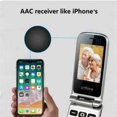 artfone G3 Pro Red – 4G LTE Flip Phone For Senior Unlocked Cell Camera Speaker