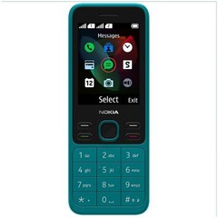 Nokia 150 Dual Sim 2020 Cyan4 MB RAM|4MB ROM Expandable Upto 32GB Unlocked