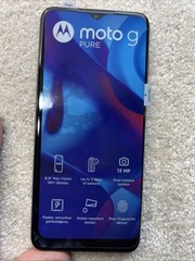 Motorola Moto G Pure 2021 Tracfone Deep Indigo 32 GB New Phone Only