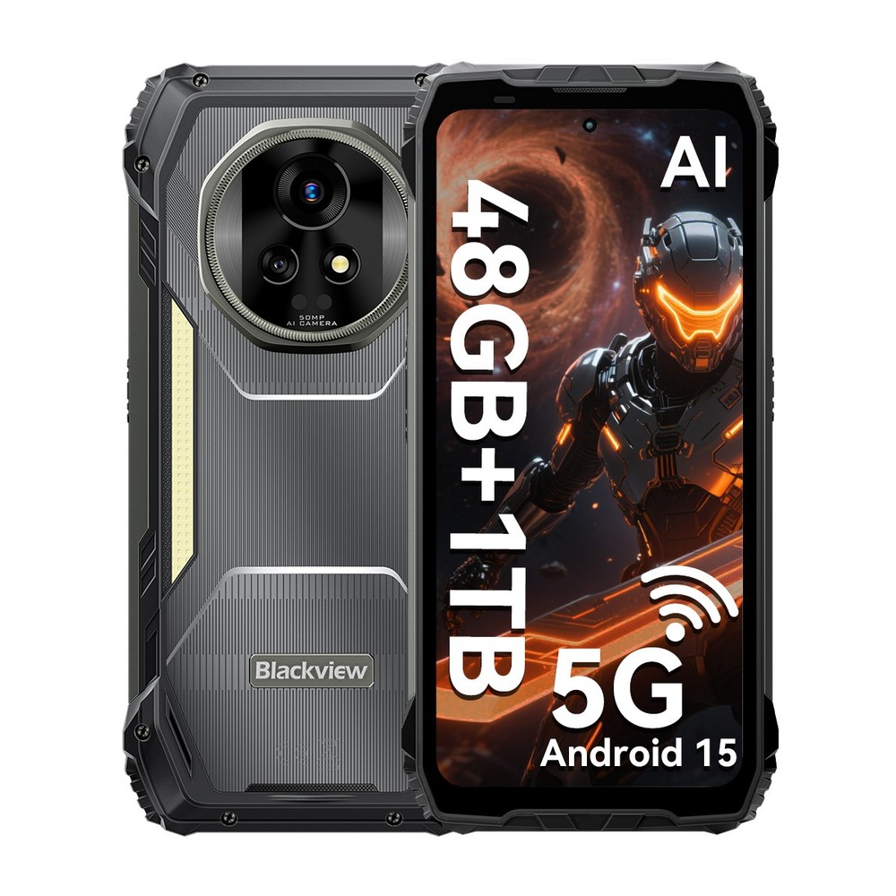 Blackview XPLORE 2 5G AI Rugged Smartphone 48GB+1TB Android 15 20000mAh NFC 50MP