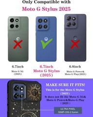 Moto G Stylus 5G 2025/2026 Case – Cute Phone Cover Design with Ring Stand Holder