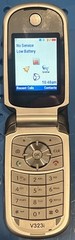 Motorola V323i Silver/Gray Flip Phone (CDMA Version)
