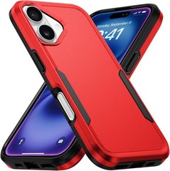 Designed for iPhone 16 Case, Heavy Duty Shockproof Anti-Scratch Cover Purple 6.1