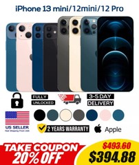 🔥🔥 New Apple iPhone 13 Mini /12 Mini /12 Pro Unlocked All Memory & Carrier