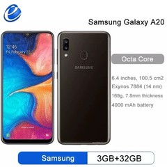 💯Brand New✨Samsung Galaxy A20✨SM-A205U 32GB+ 3GB Black Unlocked Smartphone USA