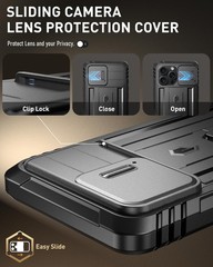 Revolution Case for iPhone 16 Pro Max 6.9 inch, Full-Body Military Grade Rugged