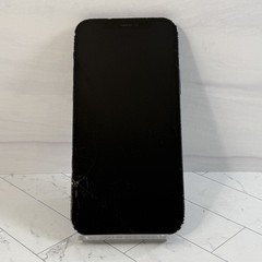 Apple iPhone 12 64GB Black A2172 Unlocked Cracked Screen LCD + Back #15